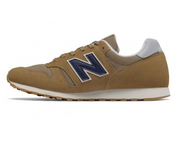 New Balance 373 pour Homme Tan with Navy Lifestyle Chaussures MD373-S2
