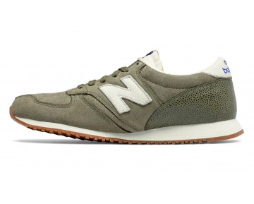 New Balance 420 70s Running Nubuck pour Homme Olive with Off White Lifestyle Chaussures U420-N2