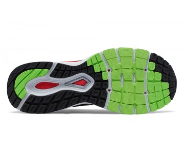 New Balance 880v7 pour Homme Black with Thunder & Energy Red Chaussures De Course M880-V7a