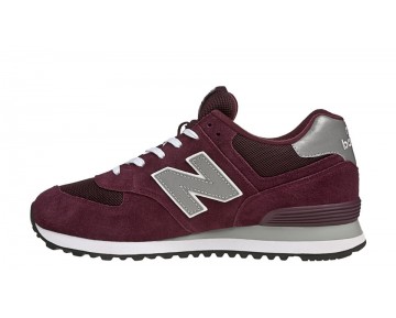 New Balance 574 Core Unisex Bordeaux / Gris / Blanc Lifestyle Chaussures M574