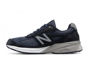 New Balance 990v4 pour Homme Marine / Argent Running Chaussures M990-V4