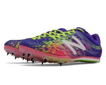 New Balance MD500v5 Spike pour Femme Violet / Luciole / Goyave Chaussures De Course WMD500-V5