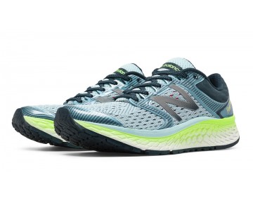 New Balance Fresh Foam 1080v7 pour Femme Ozone Bleu Glow / Citron Vert Glo Running Chaussures W1080-V7