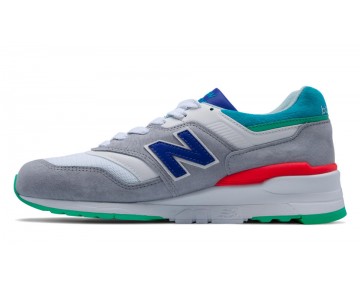 New Balance 997 Coumarin Pack pour Homme Gris / Profond Ozone Bleu / Vif Bleu Lifestyle Chaussures M997-CP