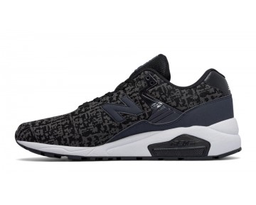 New Balance 580 90s Running Unisex Noir / Blanc / Acier Lifestyle Chaussures MRT580X-NR