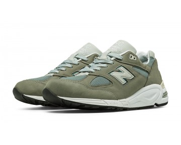 New Balance 990v2 Made in the USA pour Homme Olive / Gris Lifestyle Chaussures M990-V2NM