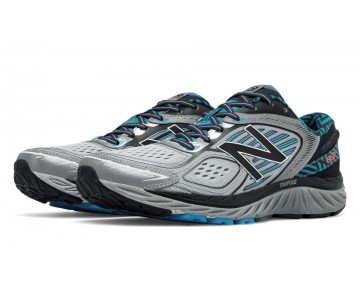 New Balance 860v7 NYC pour Homme Noir / Métallique Argent / Bleu Infini Chaussures De Course M860-V7NY