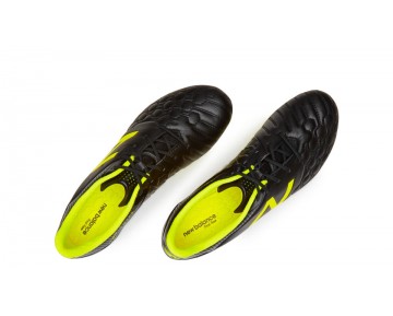 New Balance Visaro Pro K-Leather FG pour Homme Noir / Luciole Football Chaussures MSVRKF