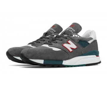 New Balance 998 pour Homme Gris / Rouge Casual Chaussures M998-L