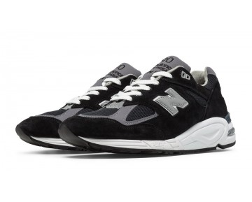 New Balance 990v2 Heritage pour Homme Noir / Pewter Casual Chaussures M990-V2H