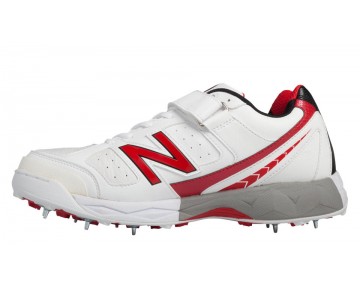 New Balance 4040V2 pour Homme Blanc / Rouge Cricket Chaussures CK4040-V2