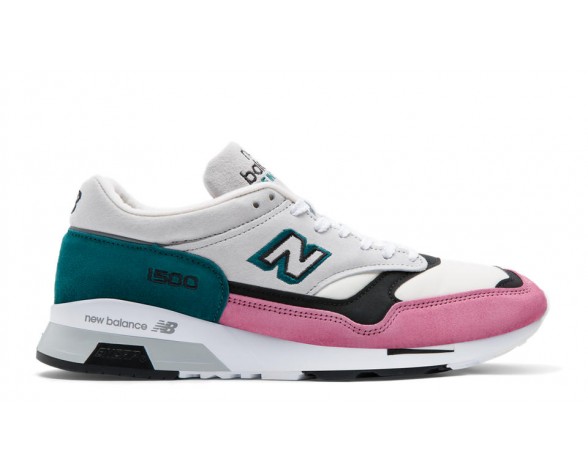 New Balance 1500 Made in UK pour Homme White with Pink Lifestyle Chaussures M1500-U1