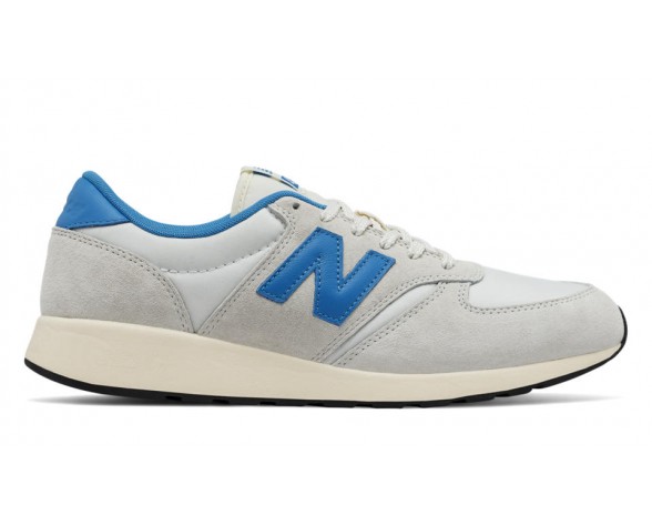 New Balance 420 Re-Engineered Suede pour Homme Plâtre Blanc / Bleu Lifestyle Chaussures MRL420-SM