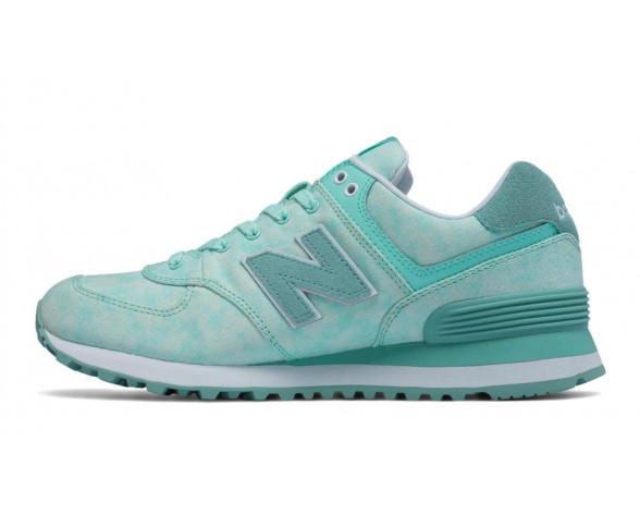 New Balance 574 Textile pour Femme Ozone Bleu / Storm Bleu / Sarcelle Lifestyle Chaussures WL574-T
