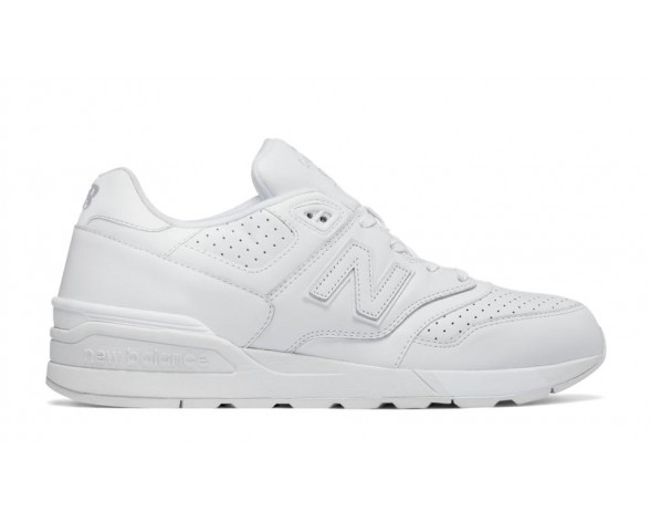 New Balance 597 Leather Unisex Blanc Lifestyle Chaussures ML597-L