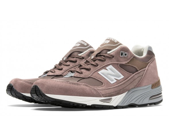 New Balance 991 Pigskin Unisex Cappuchino / Argent Casual Chaussures M991-PM