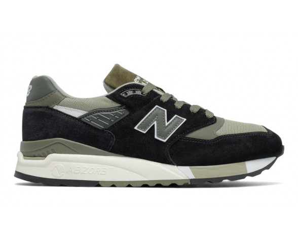 New Balance 998 Suede pour Homme Noir / Sauge Lifestyle Chaussures M998-PM