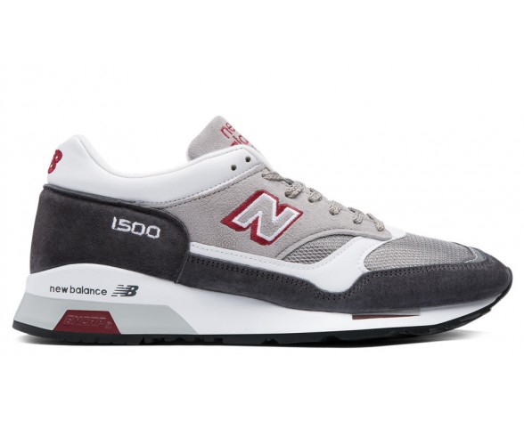 New Balance 1500 Made in UK Unisex Gris / Rouge / Blanc Lifestyle Chaussures M1500-PSM