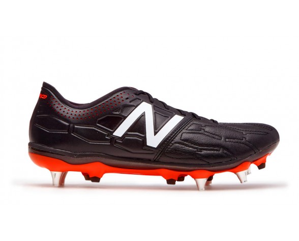 New Balance Visaro 2.0 K-Leather SG pour Homme Noir / Alpha Orange Football Chaussures MSVRKS-V2