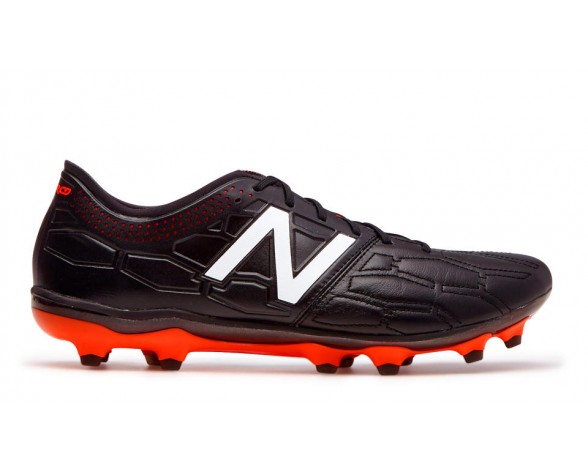 New Balance Visaro 2.0 K-Leather FG pour Homme Noir / Alpha Orange Football Chaussures MSVRKF-V2