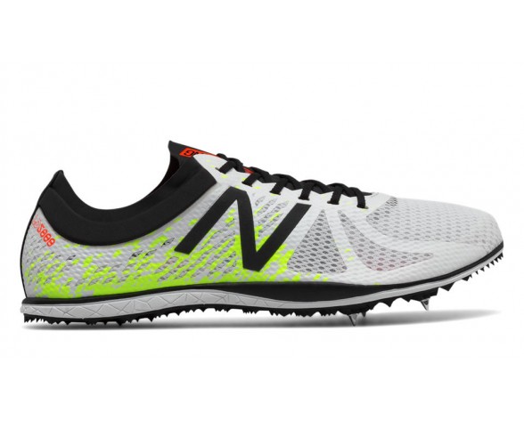 New Balance LD5000v4 Spike pour Homme Blanc / Luciole Chaussures De Course MLD5000-V4