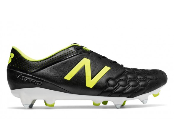 New Balance Visaro K-Lite SG pour Homme Noir / Blanc / Luciole Football Chaussures MSVRKS