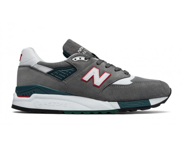 New Balance 998 pour Homme Gris / Rouge Casual Chaussures M998-L