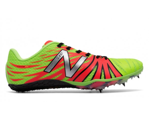 New Balance SD100 Spike pour Homme Luciole / Goyave Chaussures De Course MSD100-V1