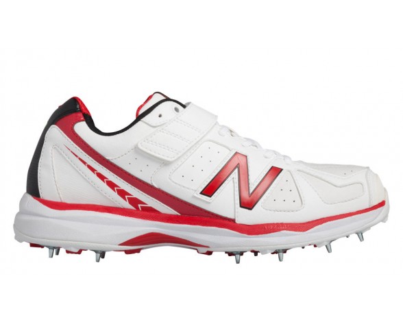 New Balance 4040V2 pour Homme Blanc / Rouge Cricket Chaussures CK4040-V2