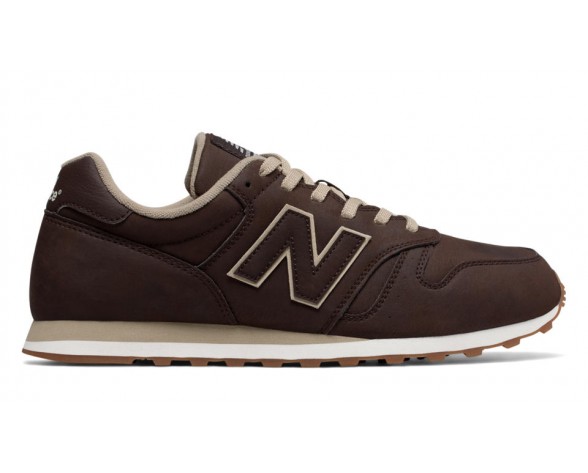 New Balance Leather 373 pour Homme Brown with Beige Lifestyle Chaussures MD373-L2
