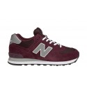 New Balance 574 Core Unisex Bordeaux / Gris / Blanc Lifestyle Chaussures M574
