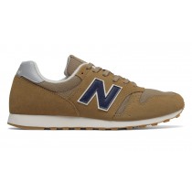 New Balance 373 pour Homme Tan with Navy Lifestyle Chaussures MD373-S2