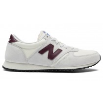 New Balance 420 pour Homme Off White with Burgundy Lifestyle Chaussures U420-B4