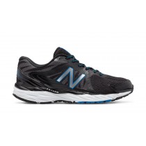 New Balance 680v4 pour Homme Black with White & Electric Blue Chaussures De Course M680-V4a