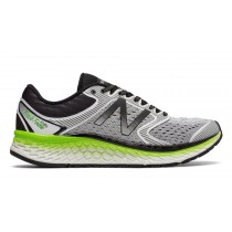 New Balance Fresh Foam 1080v7 pour Homme White with Energy Lime Running Chaussures E1080-V7