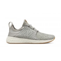 New Balance Fresh Foam Cruz pour Femme Light Grey with Sea Salt & Gum Chaussures De Course WCRUZ-15