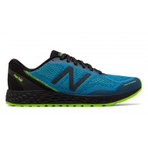 New Balance Fresh Foam Gobi Trail v2 pour Homme Black with Bolt & Energy Lime Running Chaussures MTG-02