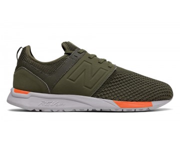 New Balance 247 Sport Homme Olive with Orange S-019