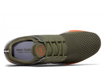 New Balance 247 Sport Homme Olive with Orange S-019