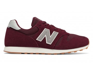 New Balance 373 pour Homme Burgundy with Grey Lifestyle Chaussures MD373-S1