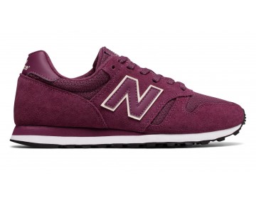 New Balance 373 pour Femme Burgundy with Pink Lifestyle Chaussures WL373-M3