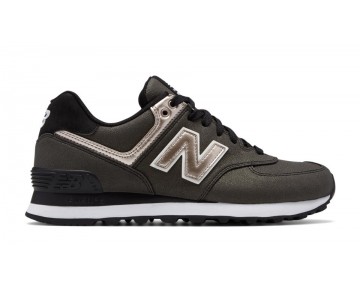 New Balance 574 Seasonal Shimmer pour Femme Black with Champagne Metallic Lifestyle Chaussures MS574-S4