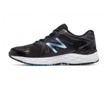 New Balance 680v4 pour Homme Black with White & Electric Blue Chaussures De Course M680-V4a