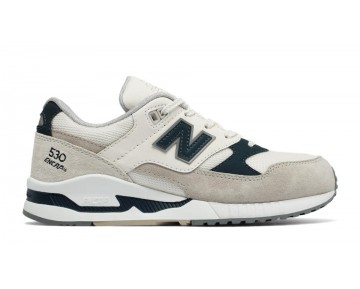New Balance 530 Suede pour Femme Blanc / Vert Lifestyle Chaussures W530-S