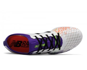 New Balance MD800v5 Spike pour Femme Blanc / Violet Chaussures De Course WMD800-V5