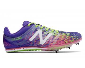 New Balance MD500v5 Spike pour Femme Violet / Luciole / Goyave Chaussures De Course WMD500-V5