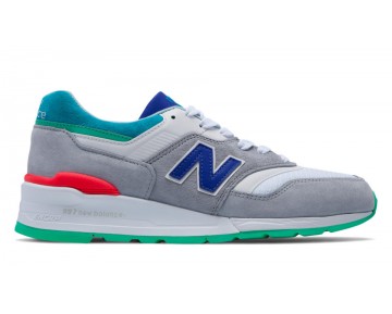 New Balance 997 Coumarin Pack pour Homme Gris / Profond Ozone Bleu / Vif Bleu Lifestyle Chaussures M997-CP