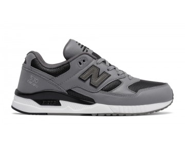 New Balance 530 Lux Leather pour Homme Acier / Noir Casual Chaussures M530-LL