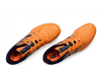 New Balance MD500v4 Spike pour Homme Orange Pop / Noir / Atlantique Bleu Chaussures De Course MMD500-V4