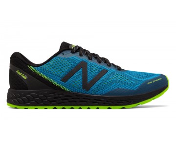New Balance Fresh Foam Gobi Trail v2 pour Homme Black with Bolt & Energy Lime Running Chaussures MTG-02